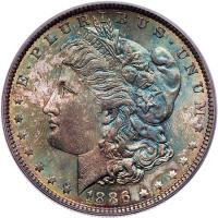 1886 Morgan $1 PCGS MS65