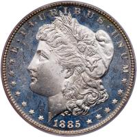 1885 Morgan $1 PCGS MS64 DMPL