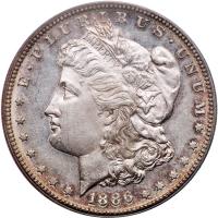 1886-S Morgan $1 PCGS MS63 PL