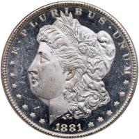1881-CC Morgan $1 PCGS MS64 DMPL