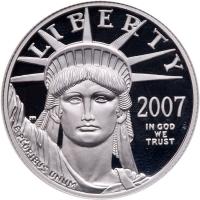 $50.00 2007-W Platinum Eagle Set