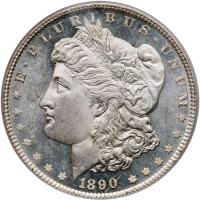 1890 Morgan $1 PCGS MS64 PL