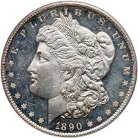 1890 Morgan $1 PCGS MS62 DMPL