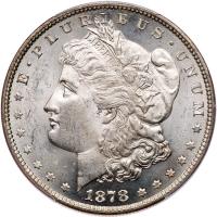 1878 Morgan $1. 7 Tail Feathers, Rev of 1879 PCGS MS63