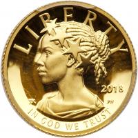 2018-W American Liberty High Relief $10 Gold Coin PCGS PF69 DC