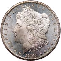 1881-CC Morgan $1 PCGS MS64