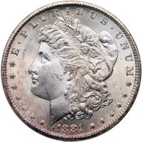 1881-CC Morgan $1 PCGS MS64