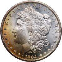 1884-CC Morgan $1 MS64