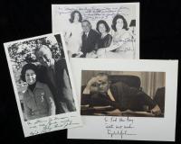 Johnson, Lyndon: 3 Signed Photos Nicely Inscribed and Signed in Mat by Johnson, 2nd. Lady Bird, Lynda Robb and Luci Johnson 3rd.