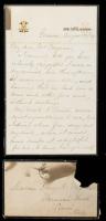 Astor, John Jacob III ALS Dated 1877 on his 338 Fifth Avenue Stationery and Charles C. Tiffany