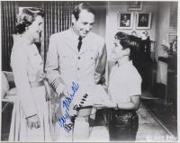 Nancy Reagan (Davis) and Gary Merrill Signed Vintage Original Still from the 1958 Film "Crash Landing". James Spence Letter of A