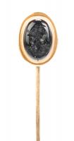 Rare, Turn of the Century Tiffany & Co. 14K Yellow Gold Stickpin with Sardonyx Intaglio of Mars