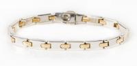 Lady's Tiffany & Co. 18K Yellow and Sterling Silver Link Bracelet