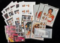 St. Vincent: Trove of Michael Jackson Commemorative First Day Issue Postcards, Stamps All Virtually Mint 75 Pieces Total