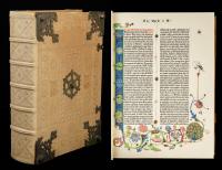 Gutenberg, Johann. Full Color Facsimile of The Gutenberg Bible, Part One