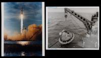 Apollo 8 Liftoff and Recovery Photos Signed By Frank Borman