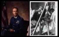 2 Signed Photos Of Jim McDivitt In Air Force Uniform and During Gemini 4 Trainging