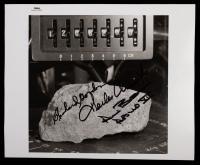 Apollo 12 Crew Signed Black Number Photo