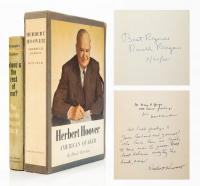 Reagan, Ronald, Signed Edition "Where's The Rest of Me" and Herbert Hoover Signed Edition "American Quaker"