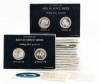 27 Sterling Silver Men in Space Medals from the Danbury Mint