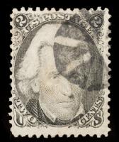 2Â¢ black Used Stamp With Double Transfer