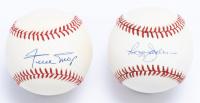 Willie Mays and Reggie Jackson: Pair of Baseballs Signed by These Great Hall of Famers, Authenticated by JSA and Extremely Clean