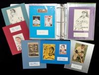 Notebook Two: Collection of 26 Nicely Matted and Presented Autographs by Baseball Players 1920s-1980s, 26 Total, Several