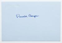 Reagan, Ronald: Autographed White House Envelope ca. 1989 LOA by James Spence Authentication