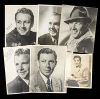 Six Golden Age Hollywood Actors: Ronald Coleman, Dick Powell, George Murphy, Pat O'Brien, Preston Foster and Paul Henreid Signed