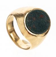 Lady's Tiffany & Co., 14K Yellow Gold and Bloodstone Ring