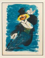 Hirschfeld, Al. "The Clown" Signed Edition 64/120