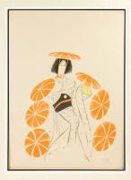 Hirschfeld, Al. "Kabuki: Musume" Signed Edition 208/275