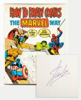 How To Draw Comics The Marvel Way 1978 Hardcover Signed By Stan Lee