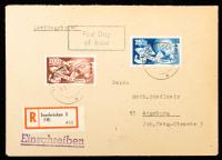 Saar 1950 Council Of Europe Issue Registered FDC