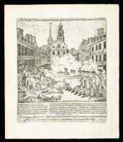 Prized Engraving of Paul Revere's Boston Massacre Republished at 15 Water St., March 15, 1832