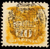 10Â¢ yellow Used Stamp
