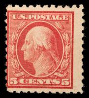 5Â¢ carmine error Mint Stamp