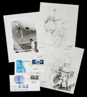 Artists of NASA: 14 Signed Images by Paul Calle, Star City, USSR, Two Covers by Robert McCall