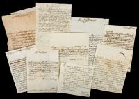 Collection of Italian 18th Century Letters from Assorted Cardinals and Leaders, For Study, Art Projects or Props