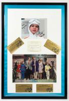Willy Wonka and the Chocolate Factory, Child Cast Signed Oversized Photo and Golden Tickets