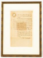 Huntington, Samuel, Signer of Declaration of Independence, Document Signed in 1792, An Appointment for Notary Public as Governor