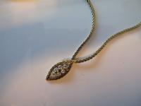 Lady's 14K Yellow Gold and Diamond Necklace