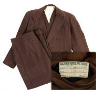 Humphrey Bogart Suit: Warner Bros. Pictures Handwritten Label in Pocket, Dated August 5, 1941 Production 375, Humphrey Bogart Bo