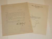 Humphrey Bogart Typed Letter Signed WWII Content, and One From Jack Warner: The Two Titans of Warner Bros. Studios Both Bold Sig