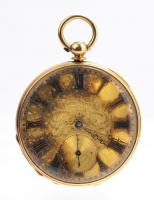 Rare 18K Yellow Gold Key-Wind Pocket Watch ca. 1830s - 40s by James Fenno, Boston