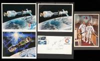 ASTP: Full Crew of Five Signing an Oversized Russian FDC plus Beautiful Multiple Signed Soyuz Crews