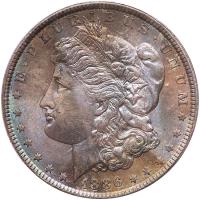 1886 Morgan $1 PCGS MS65