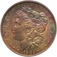 1882-O Morgan $1 NGC MS64