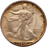 1918-D Liberty Walking 50C PCGS MS64