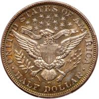 1892-O Barber 50C PCGS AU58 - 2